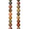 12 Pack: Brown Artistic Jasper Round Beads, 8mm by Bead Landing™